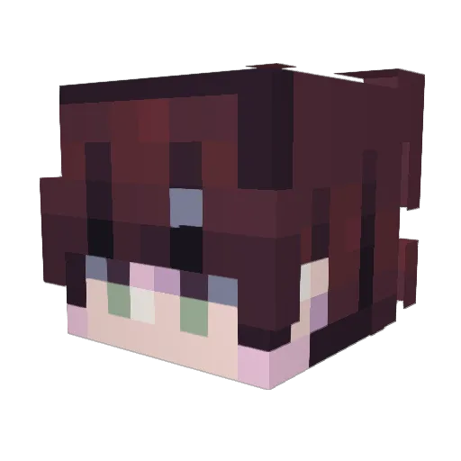 TheOtherJalf Minecraft avatar head, 3D render