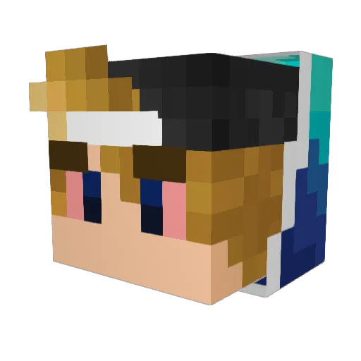 TheOtherSideTM Minecraft avatar head, 3D render