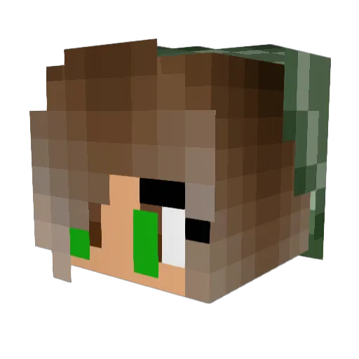 TheOther_Way Minecraft avatar head, 3D render