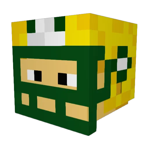 TheOzMan69 Minecraft avatar head, 3D render