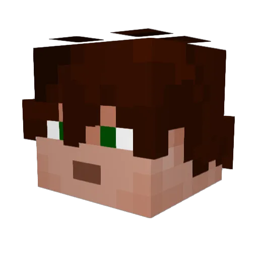 TheP1ayerOfGame Minecraft avatar head, 3D render