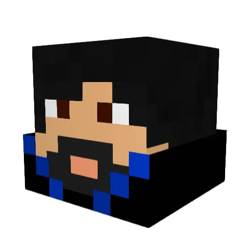 ThePLLukas Minecraft avatar head, 3D render