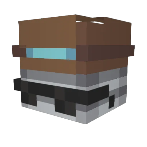 ThePabloct Minecraft avatar head, 3D render