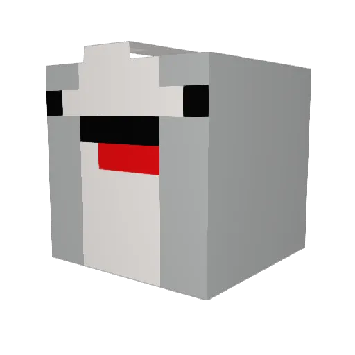 ThePack87 Minecraft avatar head, 3D render
