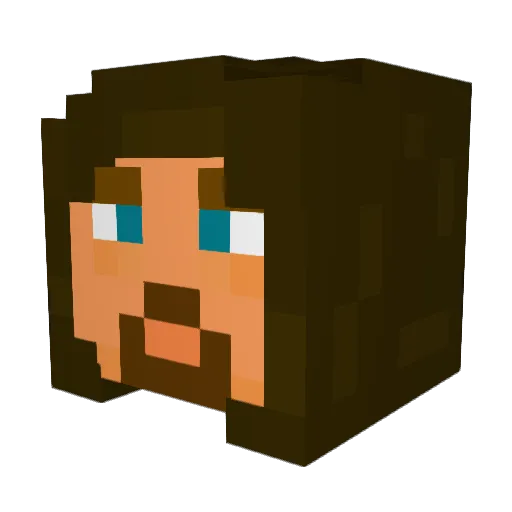ThePancakes Minecraft avatar head, 3D render