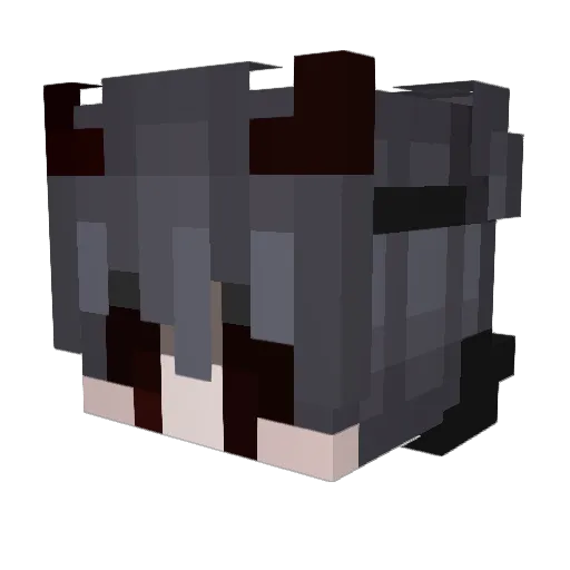 ThePandoroz Minecraft avatar head, 3D render