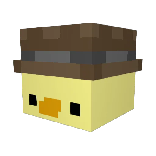 ThePann Minecraft avatar head, 3D render