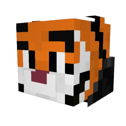 ThePanthere Minecraft avatar head, 3D render