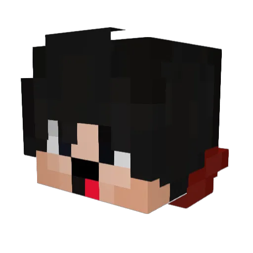 TheParabolica Minecraft avatar head, 3D render