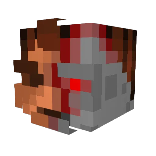 ThePatch Minecraft avatar head, 3D render