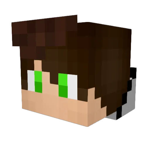 ThePavloUA Minecraft avatar head, 3D render