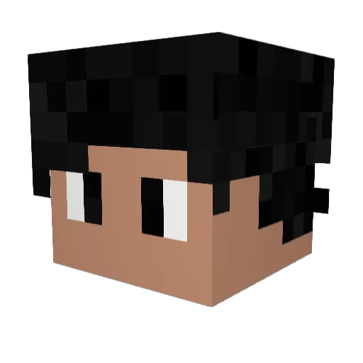 ThePeaceman2 Minecraft avatar head, 3D render
