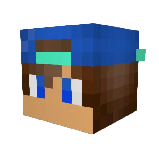 ThePedroowZNPS Minecraft avatar head, 3D render