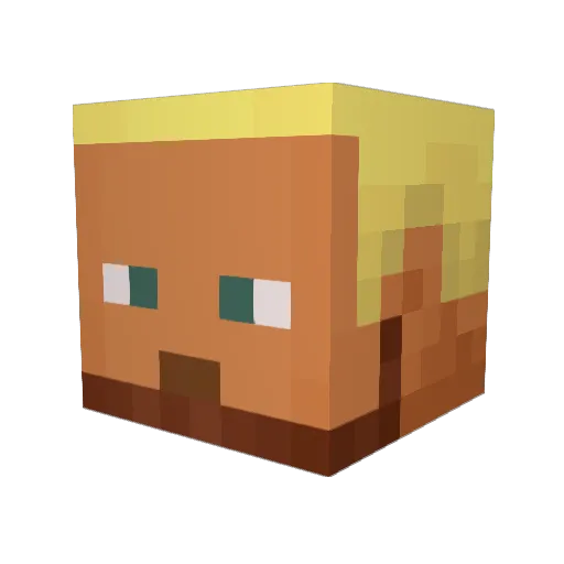 ThePenspinneur Minecraft avatar head, 3D render