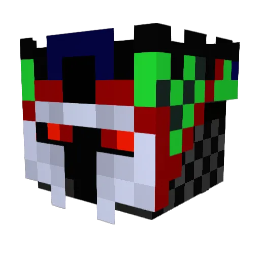 ThePepsoni Minecraft avatar head, 3D render