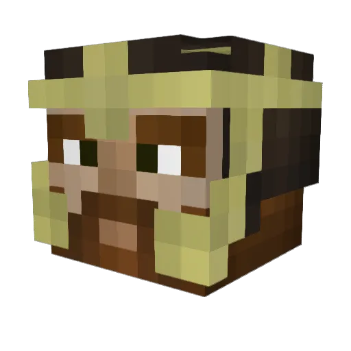 ThePeriwinkle Minecraft avatar head, 3D render