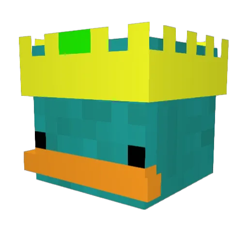 ThePerry2020 Minecraft avatar head, 3D render