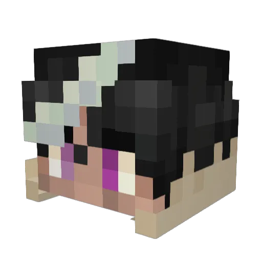 ThePerseoJ Minecraft avatar head, 3D render