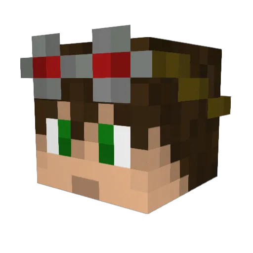 ThePerson123 Minecraft avatar head, 3D render