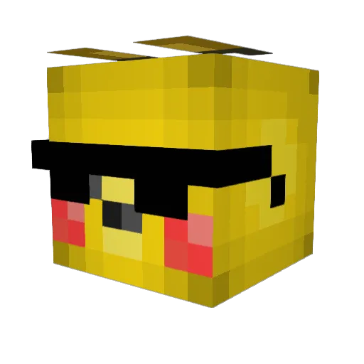ThePeteasaurus Minecraft avatar head, 3D render