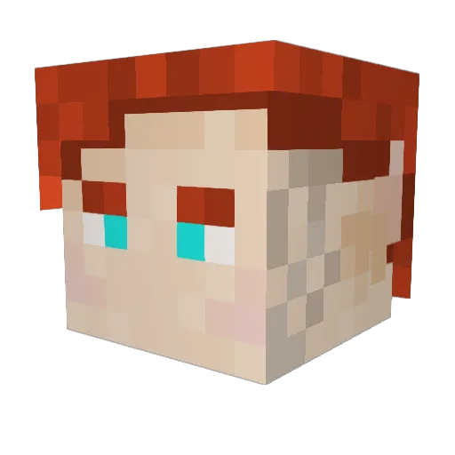 ThePhantomMenace Minecraft avatar head, 3D render