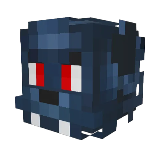 ThePhantom_Wolf Minecraft avatar head, 3D render