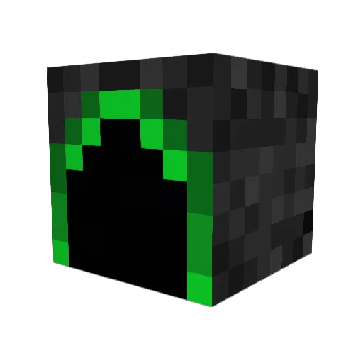 ThePhantombox Minecraft avatar head, 3D render