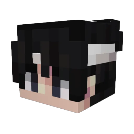 ThePhantomsKing Minecraft avatar head, 3D render