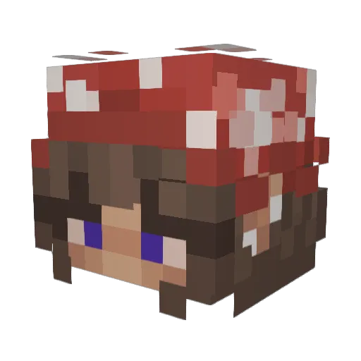 ThePhilosopher13 Minecraft avatar head, 3D render