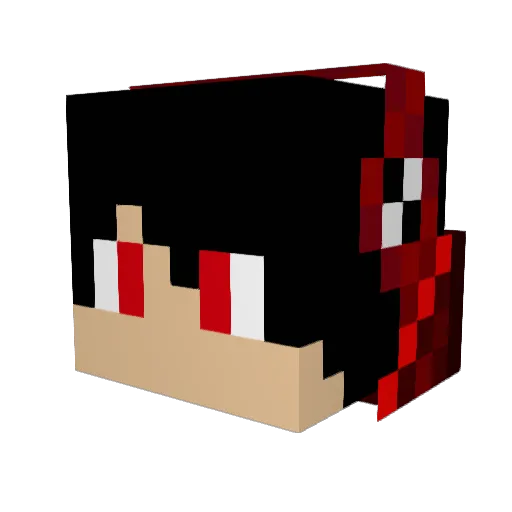 ThePhoenixFire87 Minecraft avatar head, 3D render