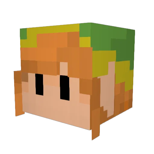 ThePiano_Man64 Minecraft avatar head, 3D render