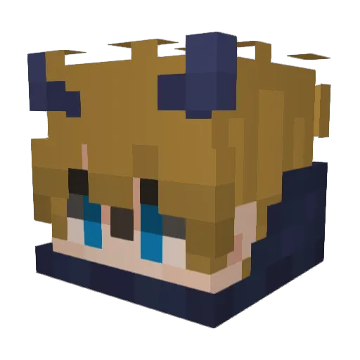 ThePigMo Minecraft avatar head, 3D render