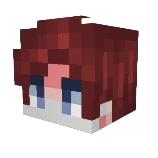 ThePiggy_ Minecraft avatar head, 3D render