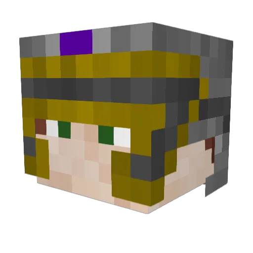 ThePigletGamer14 Minecraft avatar head, 3D render