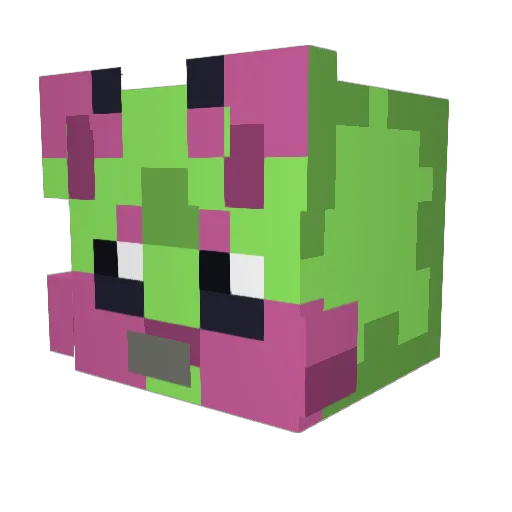 ThePikers Minecraft avatar head, 3D render