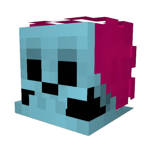 ThePilgrums Minecraft avatar head, 3D render