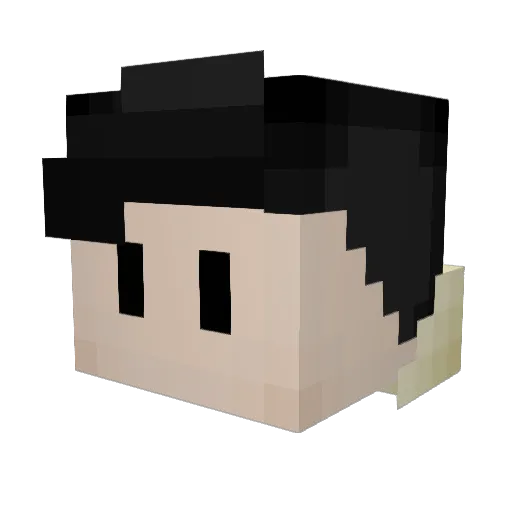 ThePiloTT Minecraft avatar head, 3D render