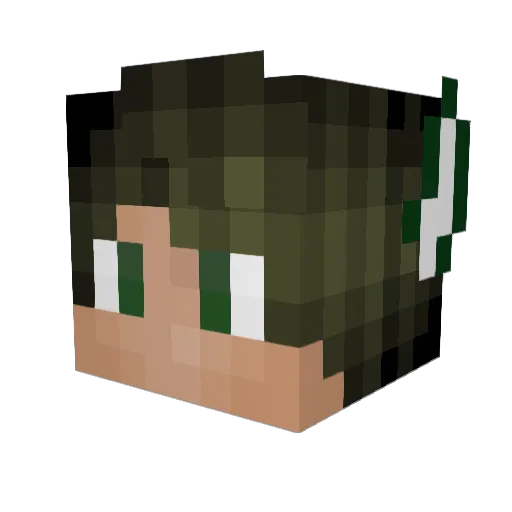 ThePinator Minecraft avatar head, 3D render