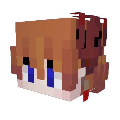 ThePisy Minecraft avatar head, 3D render