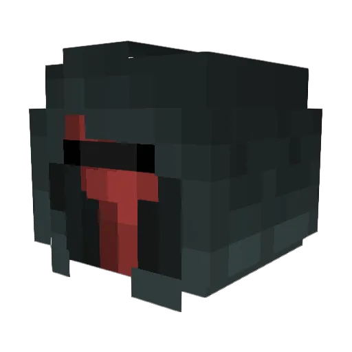 ThePizzaBandit Minecraft avatar head, 3D render