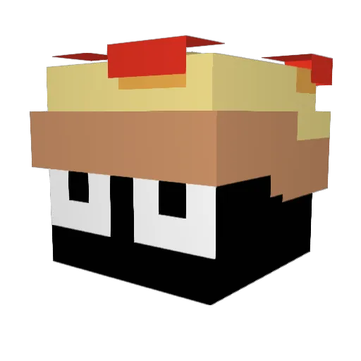 ThePizzaGuy_YT Minecraft avatar head, 3D render