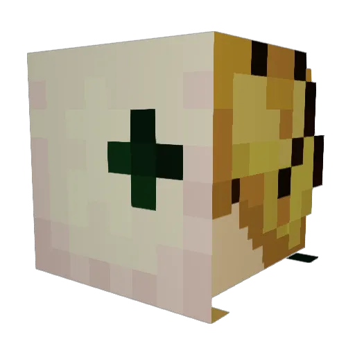 ThePizzaman1111 Minecraft avatar head, 3D render