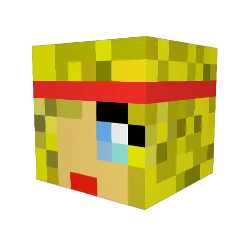 ThePlayerNr01 Minecraft avatar head, 3D render