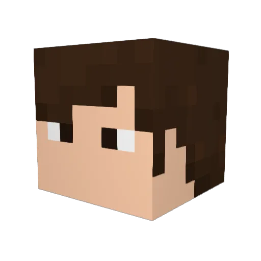 ThePleasantOne Minecraft avatar head, 3D render