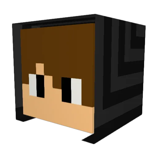 ThePlisi Minecraft avatar head, 3D render