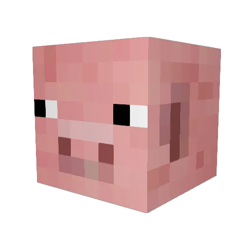 ThePorky_ Minecraft avatar head, 3D render