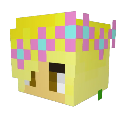 ThePose Minecraft avatar head, 3D render