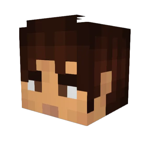ThePoshBeagle Minecraft avatar head, 3D render