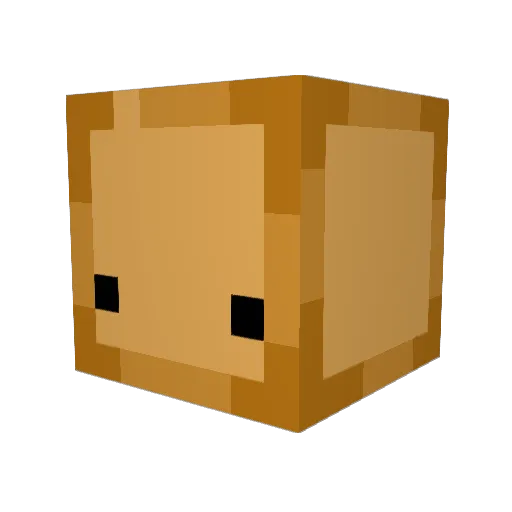 ThePotatoCast Minecraft avatar head, 3D render