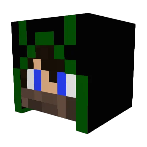 ThePotatoKing27 Minecraft avatar head, 3D render